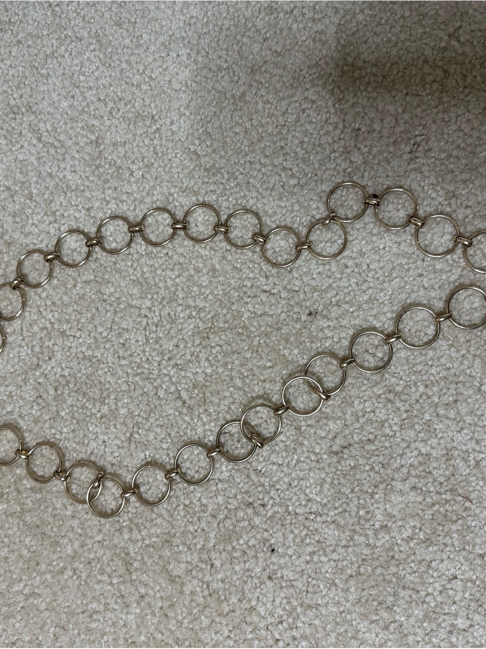 Gold-Tone Open Circle Link belt